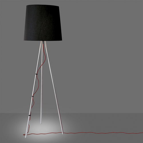 Stehleuchte - 2270 eva - Martinelli Luce Spa - aus lackiertem Aluminium / Stoff / Holz