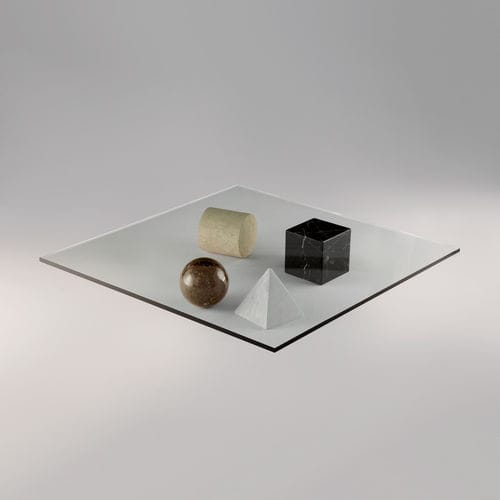 Couchtisch / originelles Design - METAFORA  - Martinelli Luce Spa - Glas / quadratisch / für Privatgebrauch