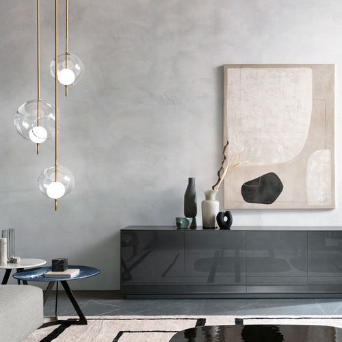 Geblasene Glas Lampe - PEARL - FIAM ITALIA - Hänge / Metall / Muranoglas