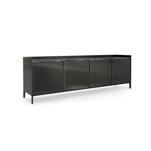 Modernes Sideboard - SEGESTA - FIAM ITALIA - Aluminium / lackiertes Metall / Holz