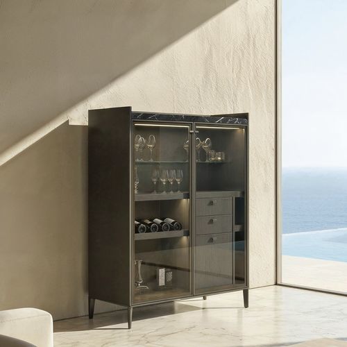 Barschrank für Bar - SEGESTA BAR - FIAM ITALIA - minimalistisches Design / melaminbeschichtet / Aluminium