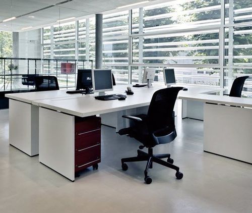 Schreibtisch für Open Space - GRAPHIS - TECNO - modern / Laminat / mit Stauraum