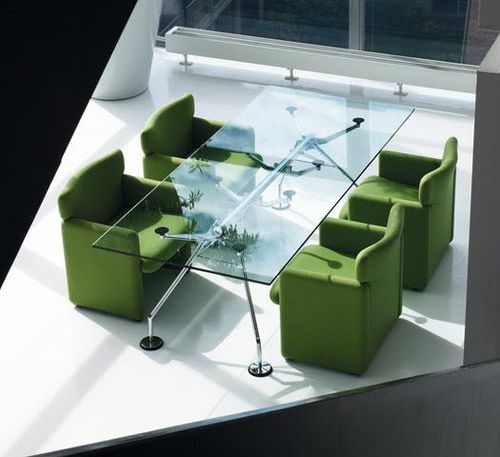 Moderner Besuchersessel - SERIE 148 - TECNO - Leder / Stoff / für Gewerbegebrauch