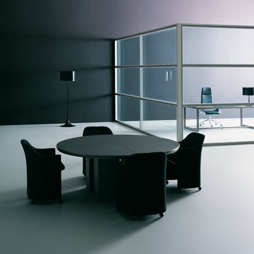 Moderner Besprechungstisch - IANUS - TECNO - Holz / quadratisch / rund