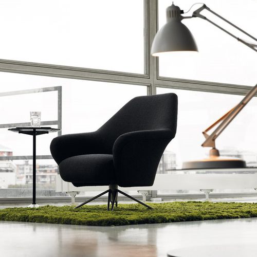Moderner Besuchersessel - P32 - TECNO - Leder / Stoff / Polster