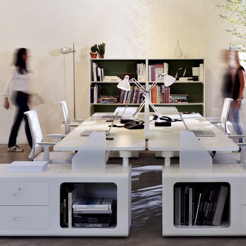 Schreibtisch für Open Space - BETA DUEPUNTOZERO - TECNO - modern / Holz / Metall