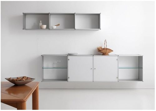 Wandmontiertes Sideboard - FLYING - Fitting - modern / Metall