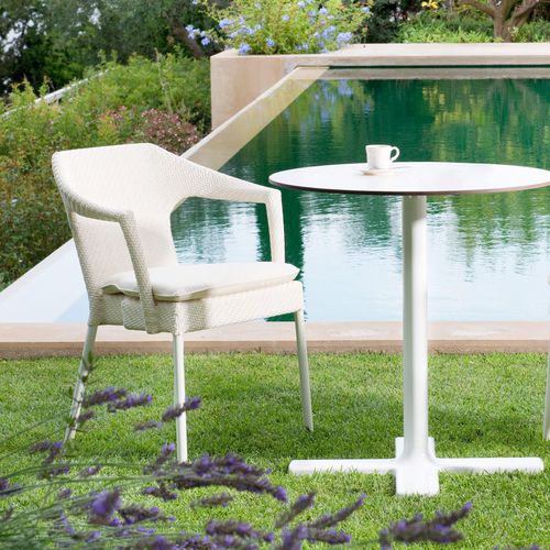 Moderner Esszimmerstuhl - CADDIE - POINT - für Garten / Stoff / Synthetikfaser