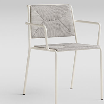 Moderner Relaxsessel - SUMMER - POINT - beschichtetes Textil / Aluminium / Olefinfaser