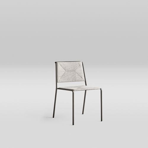 Moderner Stuhl - SUMMER - POINT - für den Innenraum / Kordel / aus lackiertem Aluminium