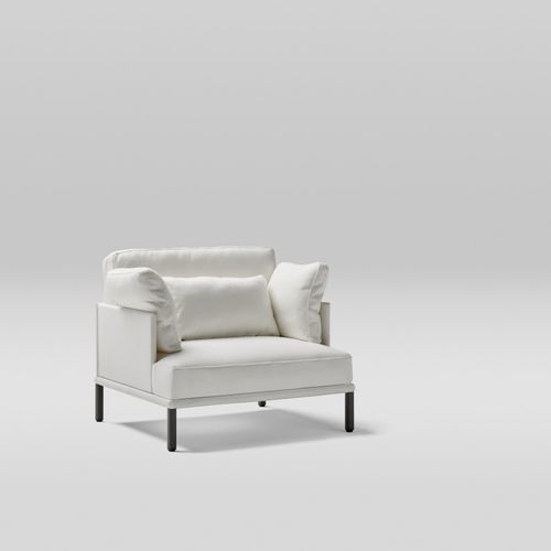 Moderner Sessel - LONG ISLAND - POINT - Schaumstoff / Polyurethanschaum / Stoff