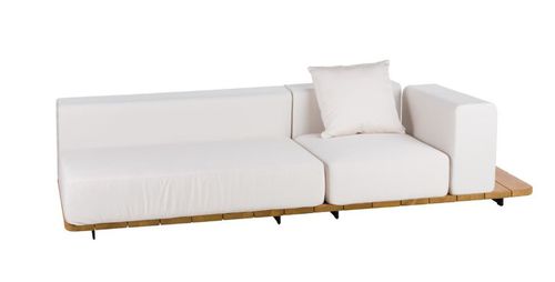 Modulsofa - PAL - POINT - modern / Schaumstoff / Teakholz