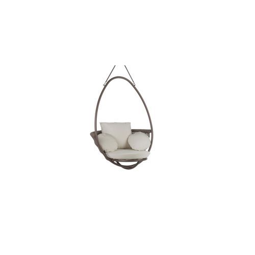 Moderner Hängender Stuhl - WEAVE - POINT - für Außenbereich / Aluminium / Stoff