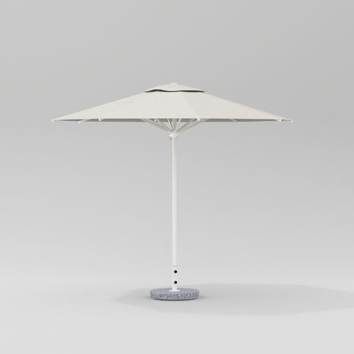 Rechteckiger Sonnenschirm - CALA - POINT - Stoff / aus lackiertem Aluminium / weiß