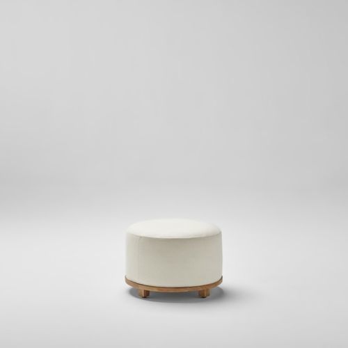 Modernes Sitzkissen - FUP - POINT - Teakholz / Schaumstoff / wasserdicht