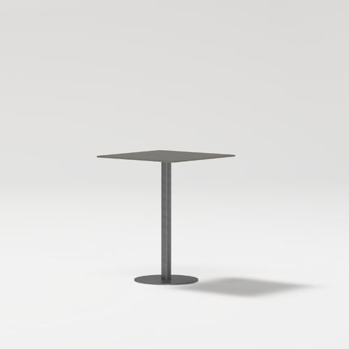 Moderner Tisch - LIS - POINT - aus lackiertem Aluminium / Porzellan / Teakholz