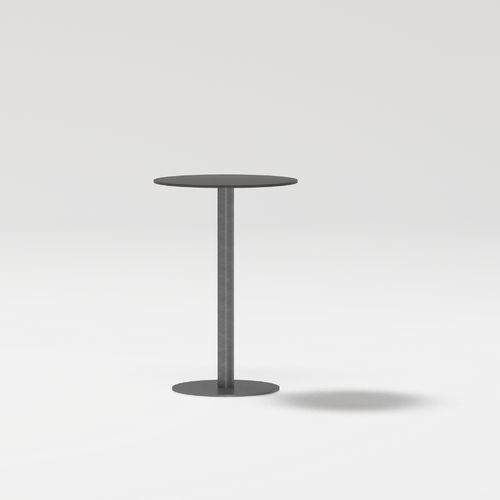 Moderner Tisch - LIS - POINT - aus lackiertem Aluminium / Porzellan / Teakholz