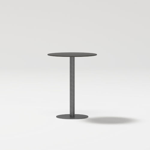 Moderner Tisch - LIS - POINT - aus lackiertem Aluminium / Porzellan / Teakholz