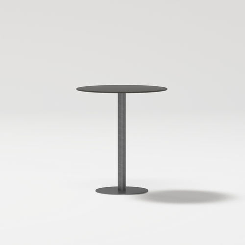 Moderner Tisch - LIS - POINT - aus lackiertem Aluminium / Porzellan / Teakholz