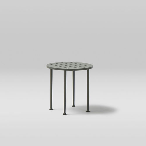 Moderner Couchtisch - CURIO - POINT - Aluminium / aus lackiertem Aluminium / thermolackiertes Aluminium