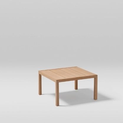 Moderner Tisch - KUBIK - POINT - Holz / Gestell aus Holz / quadratisch