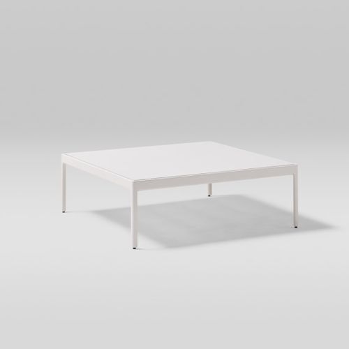 Moderner Couchtisch - LEGACY - POINT - Aluminium / thermolackiertes Aluminium / Porzellan