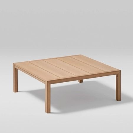 Moderner Couchtisch - KUBIK - POINT - Holz / Gestell aus Holz / quadratisch