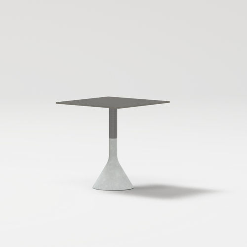 Moderner Tisch - NECK - POINT - aus lackiertem Aluminium / thermolackiertes Aluminium / Porzellan