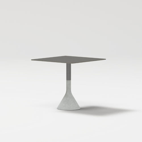 Moderner Tisch - NECK - POINT - aus lackiertem Aluminium / thermolackiertes Aluminium / Porzellan