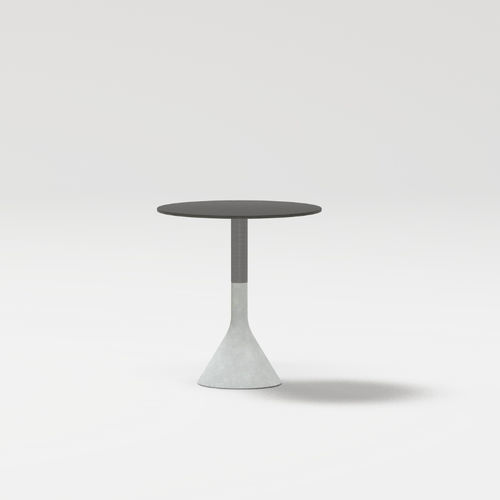 Moderner Tisch - NECK - POINT - aus lackiertem Aluminium / Porzellan / Beton
