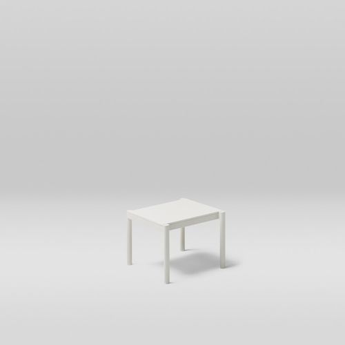 Moderner Tisch - ORIGIN - POINT - Aluminium / thermolackiertes Aluminium / Porzellan