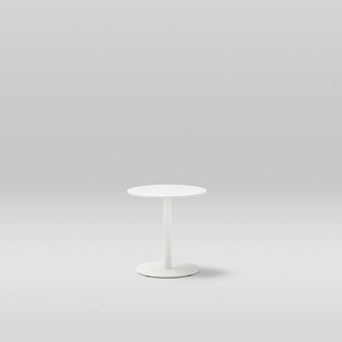 Moderner Tisch - LIS - POINT - Aluminium / Gestell aus Aluminium / rund