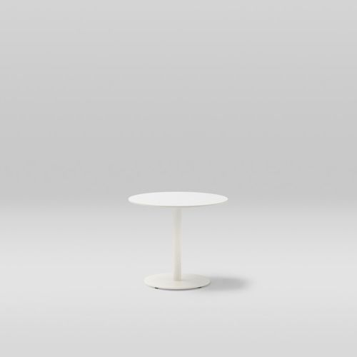 Moderner Couchtisch - LIS - POINT - aus lackiertem Aluminium / Feinsteinzeug / Gestell aus Aluminium