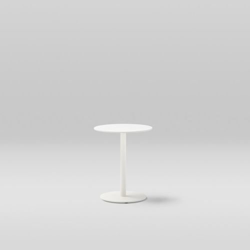 Moderner Couchtisch - LIS - POINT - aus lackiertem Aluminium / Sandstein / Feinsteinzeug