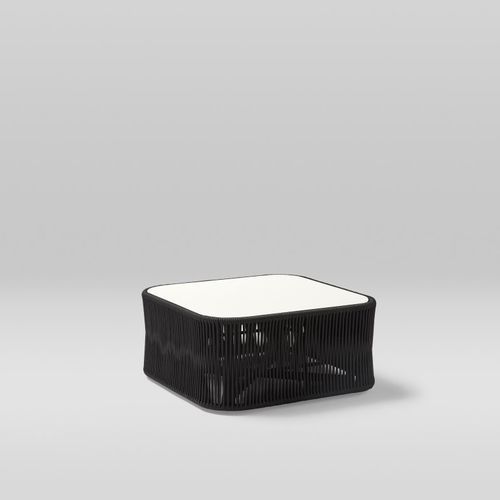 Moderner Couchtisch - WEAVE - POINT - Polyester / Aluminium / Aluminium