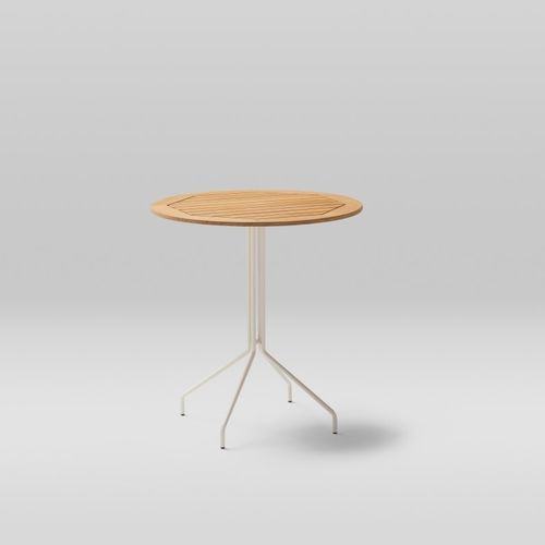 Moderner Couchtisch - weave - POINT - Aluminium / aus lackiertem Aluminium / Terrakotta