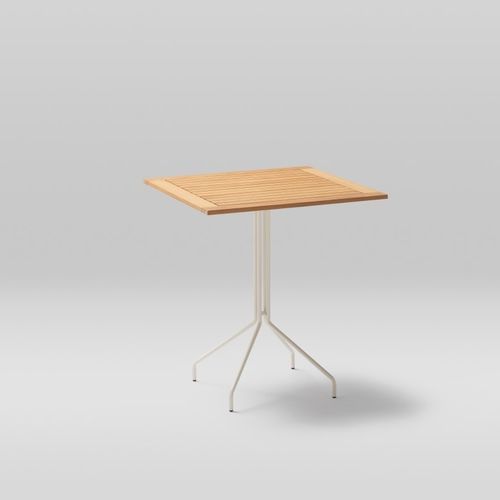 Moderner Couchtisch - WEAVE - POINT - Aluminium / aus lackiertem Aluminium / Holz