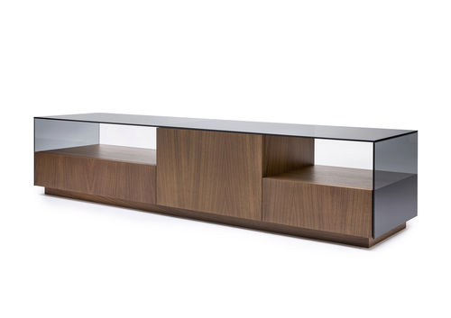 Modernes Fernseh-Sideboard - MIKE - BERTO - maßgefertigt / für Hotelzimmer / Massivholz