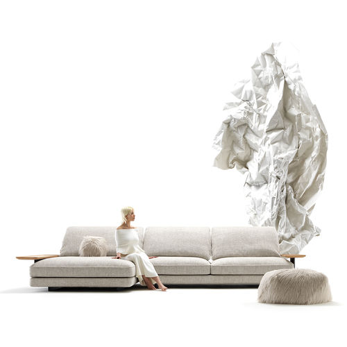 Modulsofa - DAVID - BERTO - modern / Stoff / mit Armlehnen