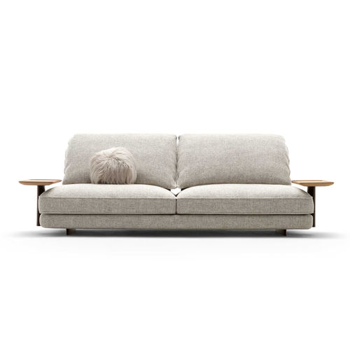 Modernes Sofa - DAVID - BERTO - Stoff / Leder / mit Armlehnen