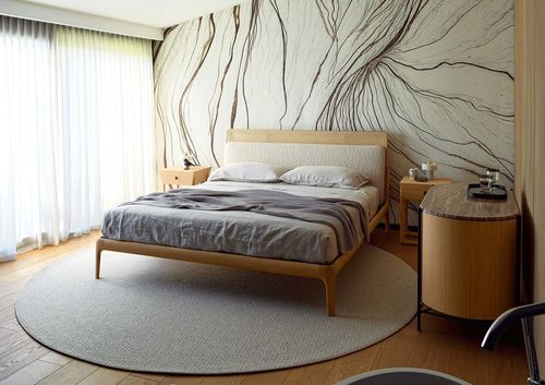 Doppelbett - EAST SIDE OAK - BERTO - modern / Kopfteil / individuell gestaltbar