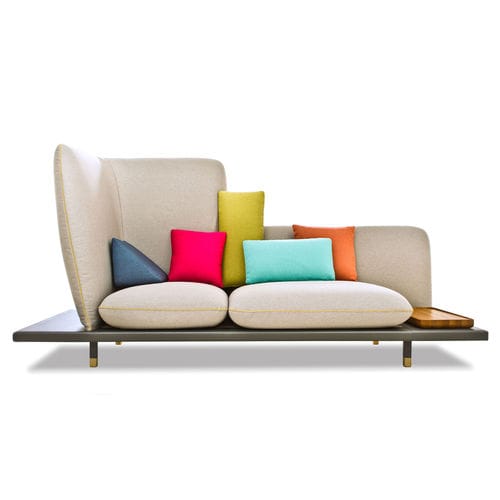 Sofa / originelles Design - SOFA4MANHATTAN - BERTO - Stoff / Leder / mit abnehmbarem Bezug