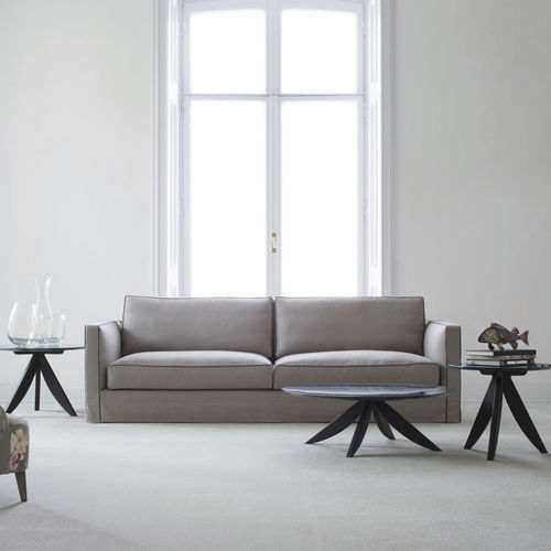Modernes Sofa - DANTON - BERTO - Samt / Leinen / schwarz