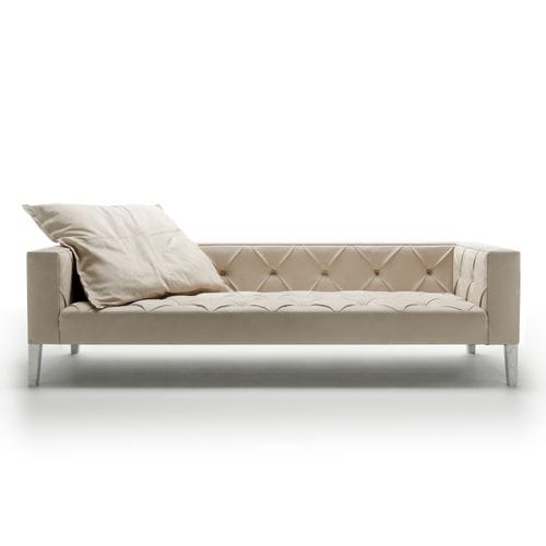 Modernes Sofa - DIVANOXMANAGUA - BERTO - Leder / beige / Viersitzer