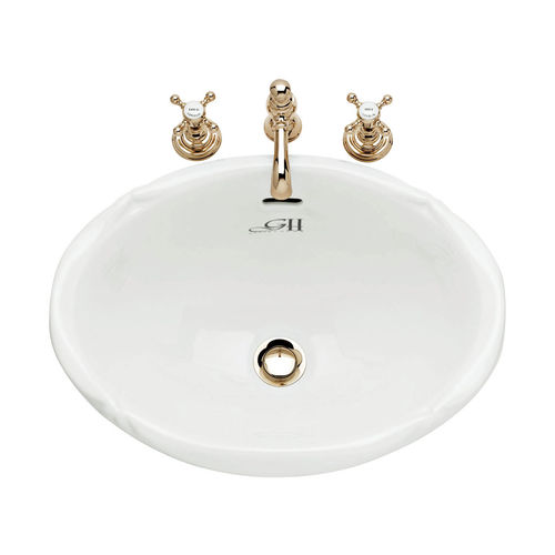 Einbauwaschbecken - 2012 - GENTRY HOME - Porzellan / oval / klassisch
