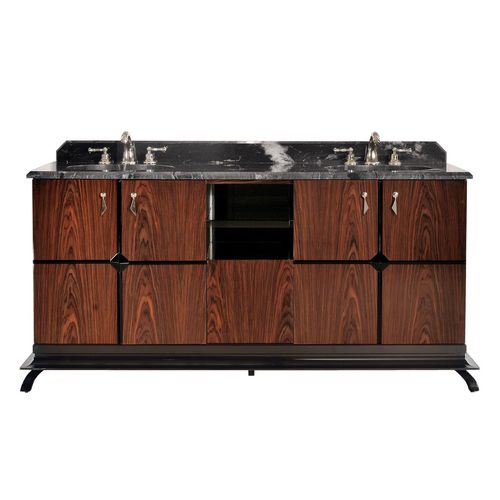 Doppelter Waschtisch-Unterschrank - DOUBLE COTTON CLUB - GENTRY HOME - freistehend / Marmor / klassisch