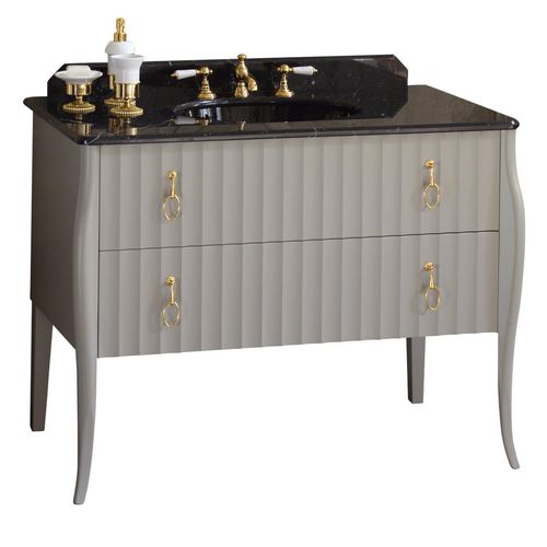 Freistehender Waschtisch-Unterschrank - CHARLOTTE - GENTRY HOME - Marmor / klassisch / mit Schubladen