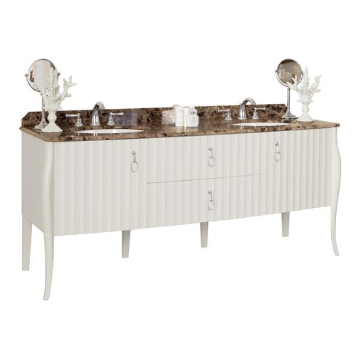 Doppelter Waschtisch-Unterschrank - CHARLOTTE - GENTRY HOME - freistehend / Marmor / klassisch
