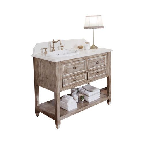 Freistehender Waschtisch-Unterschrank - DUSTIN - GENTRY HOME - Marmor / klassisch / mit Schubladen