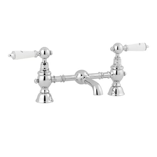 Zweigriffmischer für Waschtisch - 8347/8348 SERIES - GENTRY HOME - Aufsatz / aus verchromtem Metall / für Badezimmer